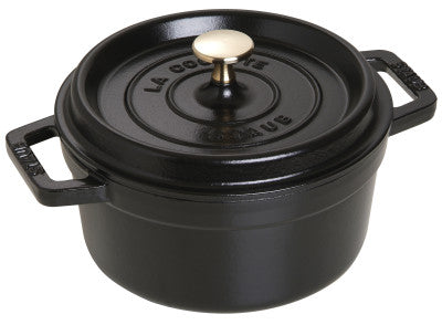 Staub Round Cocotte - 20cm Black image 2