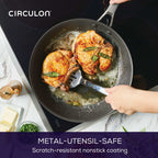 Circulon ScratchDefense A1 Nonstick Induction Skillet Twin Pack 21.5/25.4cm image 3