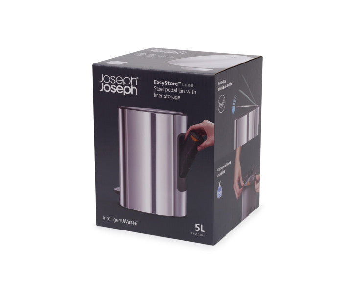 Luxe 5L Pedal Bin Stainless Steel image 2