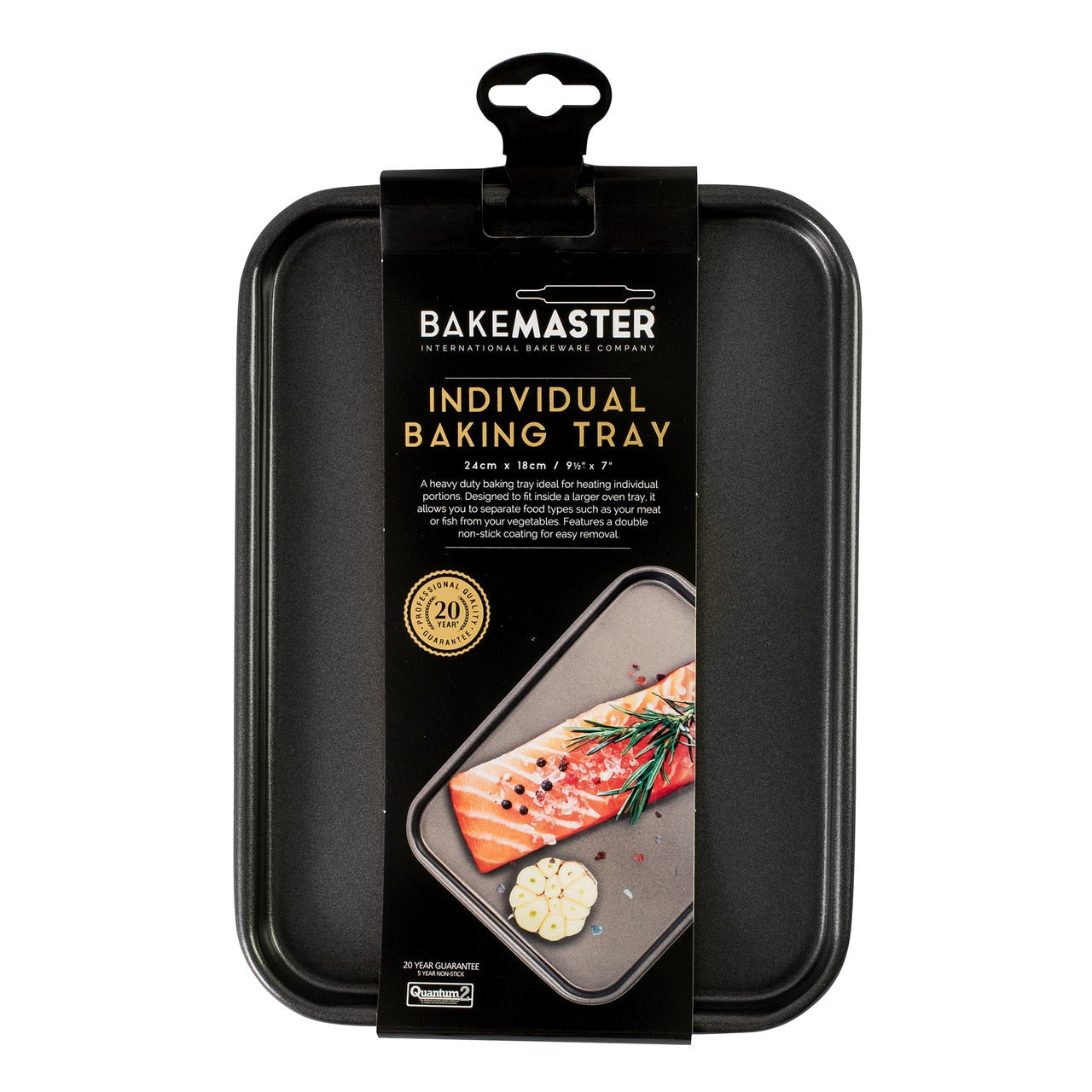 Bakemaster Individual Baking Tray, 24 X 18 X 1.3Cm - Non-Stick image 2
