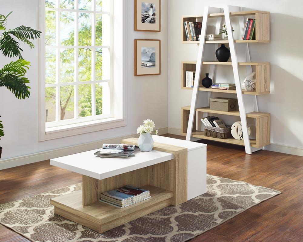 Criterion Banksia A Frame Bookcase - Oak And White image 2