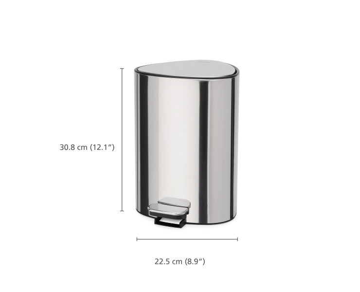 Luxe 5L Pedal Bin Stainless Steel image 3