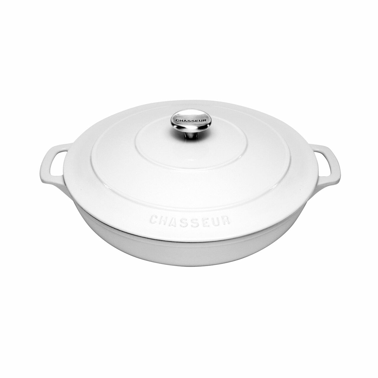 Chasseur Round Casserole 30cm/2.5L Brilliant White image 0