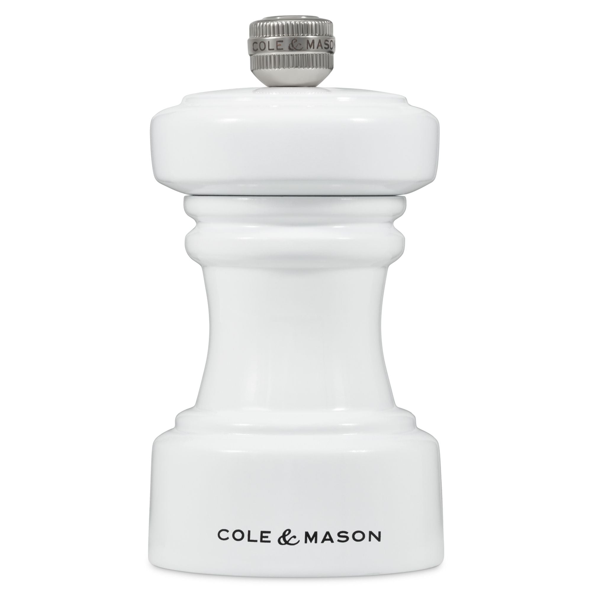 Cole & Mason Hoxton White Gloss Pepper Mill 104mm image 0
