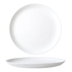 Wiltshire White Coupe Glass Dinner Plate 25cm