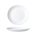 Wiltshire White Coupe Glass Dinner Plate 19cm