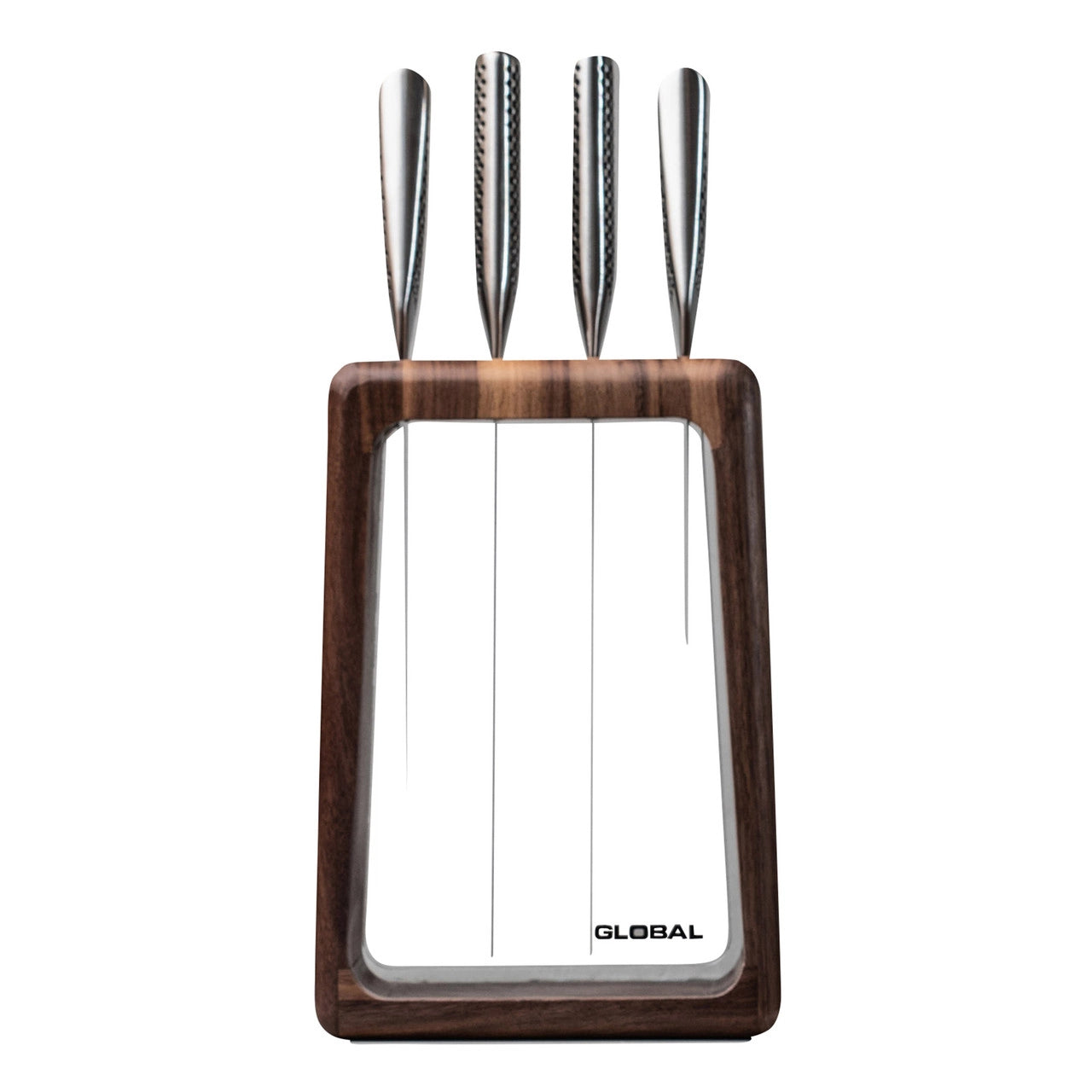 GLOBAL Hashira 5pc Knife Block Set - Walnut image 0