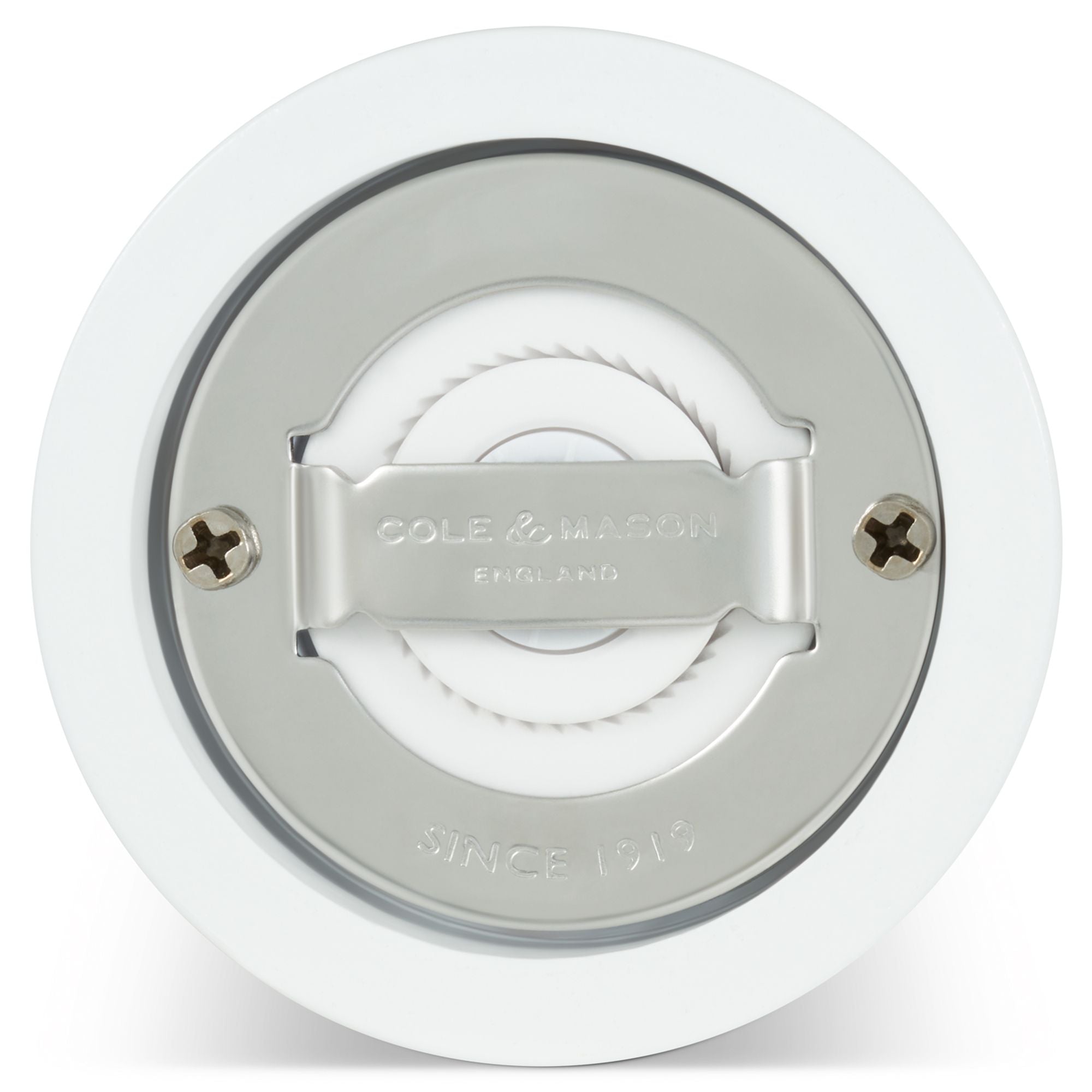 Cole & Mason Hoxton White Gloss Salt Mill 104mm image 3