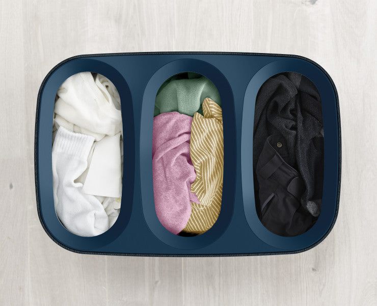 Joseph Joseph Tota Trio 90L Laundry Separation Basket - Black image 4