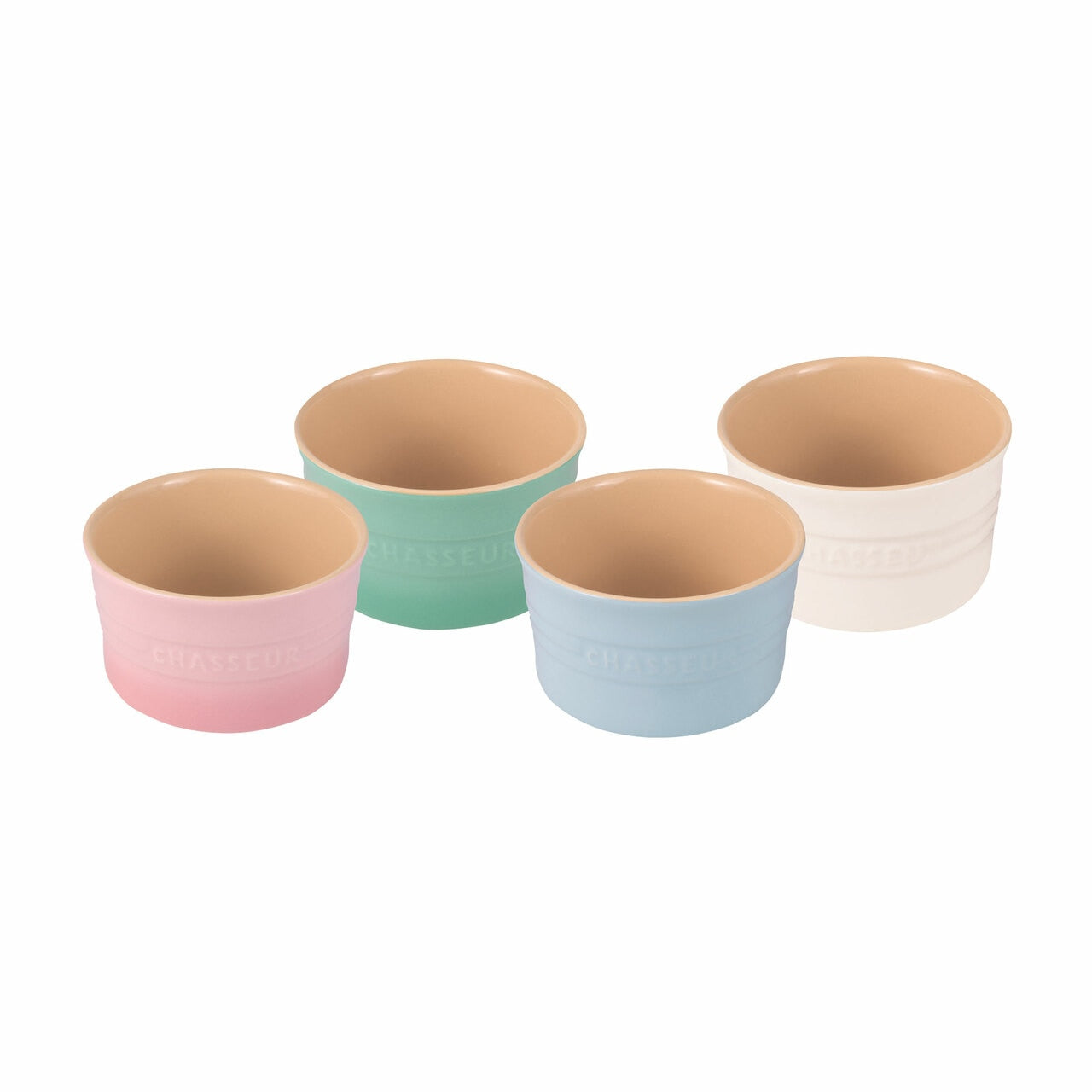 Chasseur Macaron Collection 4-Piece Ramekin Set image 0