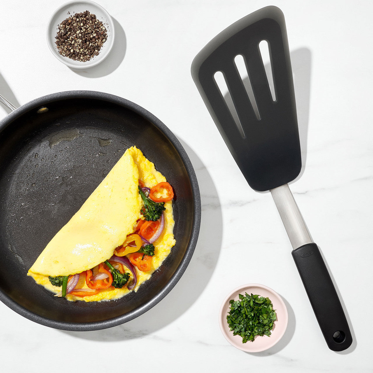 Oxo Silicone Flexible Omelet Turner image 3