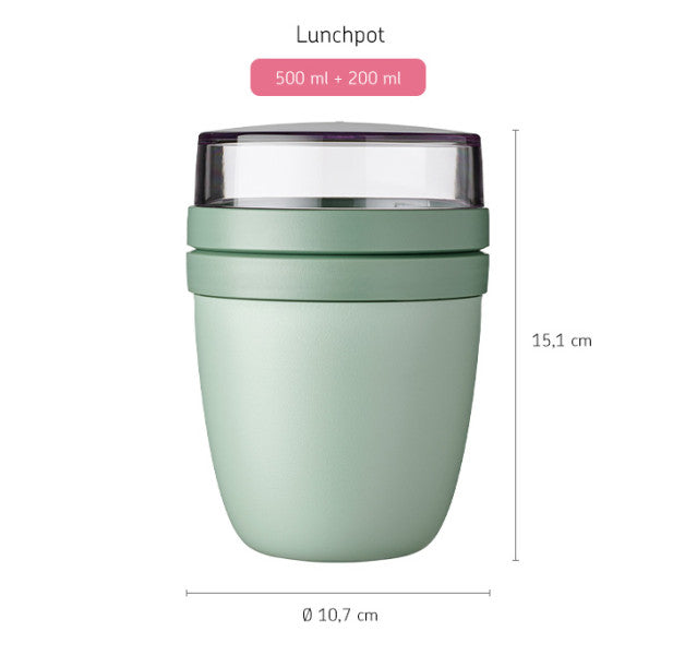 Lunch Pot Ellipse Nordic Sage image 2