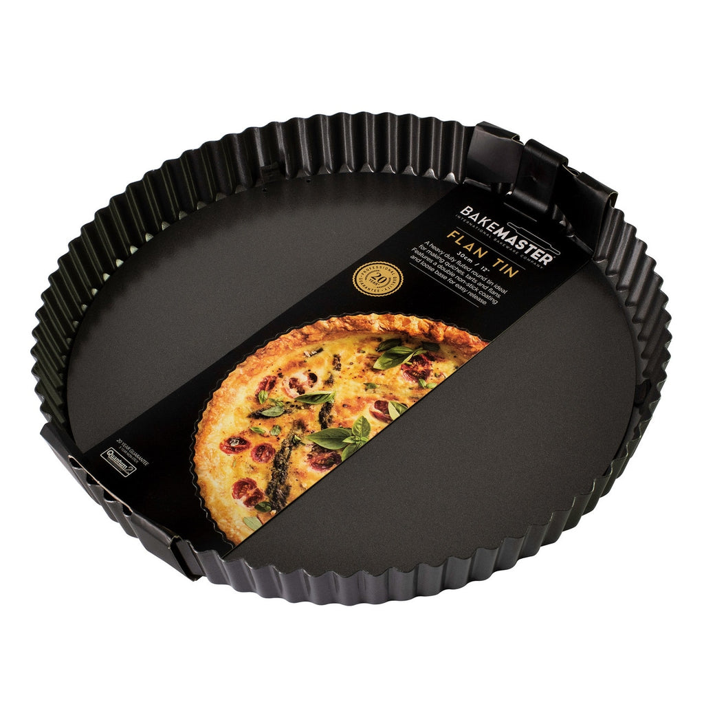 Bakemaster Loose Base Rnd Flan/Quiche Pan, 30? X 3.5Cm - Non-Stick image 1