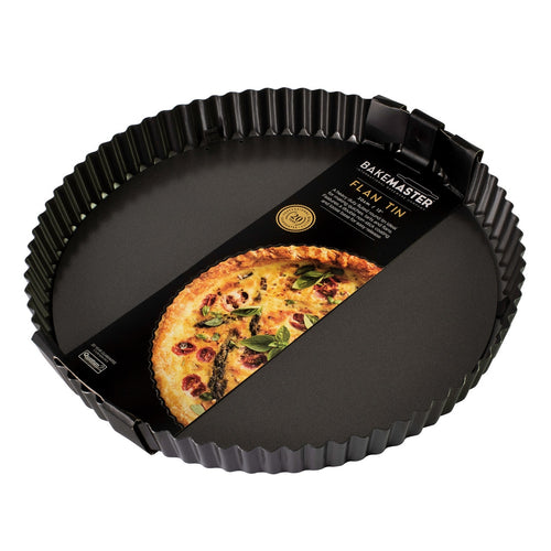 Bakemaster Loose Base Rnd Flan/Quiche Pan, 30? X 3.5Cm - Non-Stick image 1