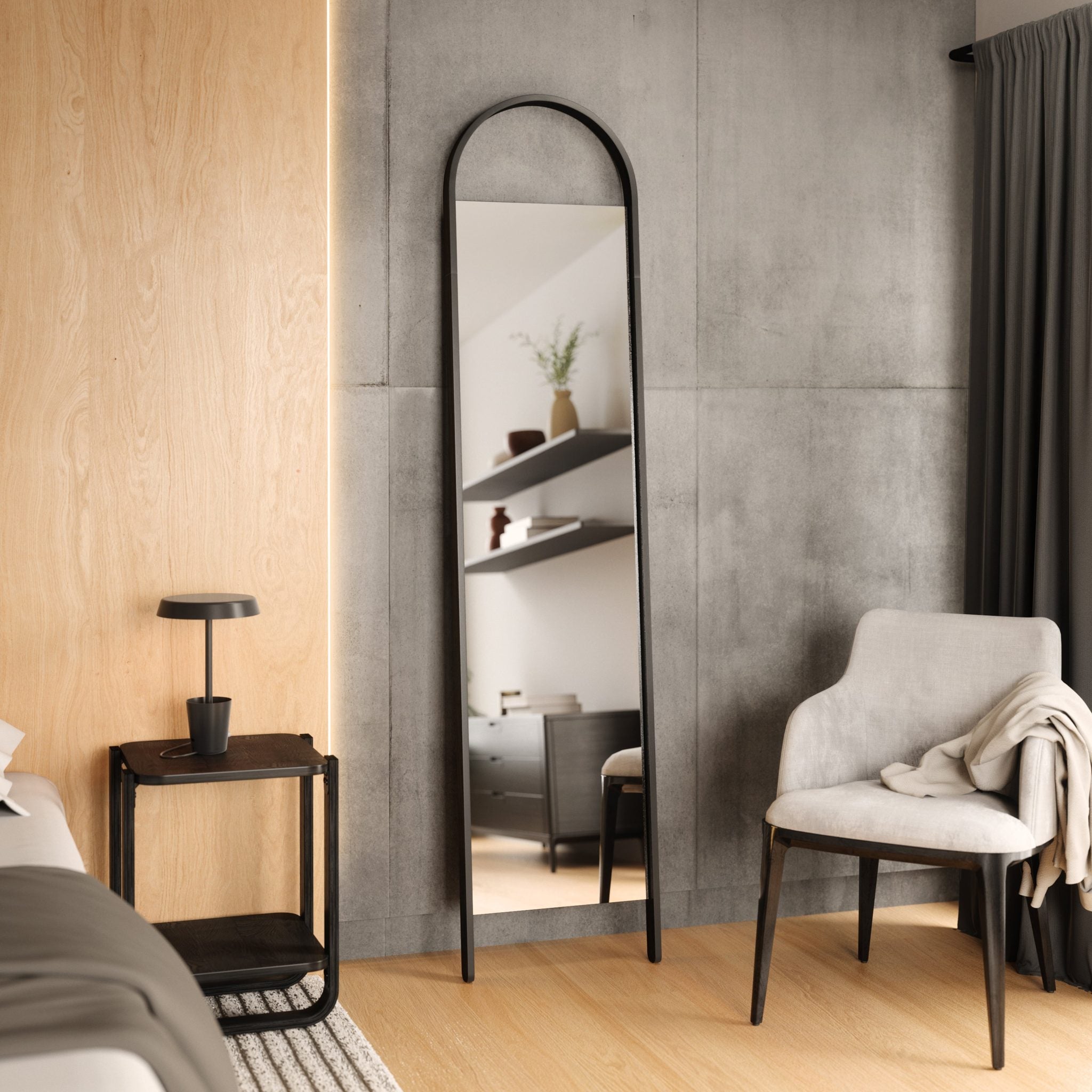 Umbra Bellwood Leaning Mirror - Black image 1