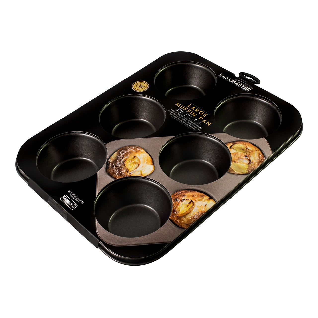 Bakemaster 6 Cup Large Muffin Pan, 35 X 26Cm/9 X 4Cm - Non-Stick image 1