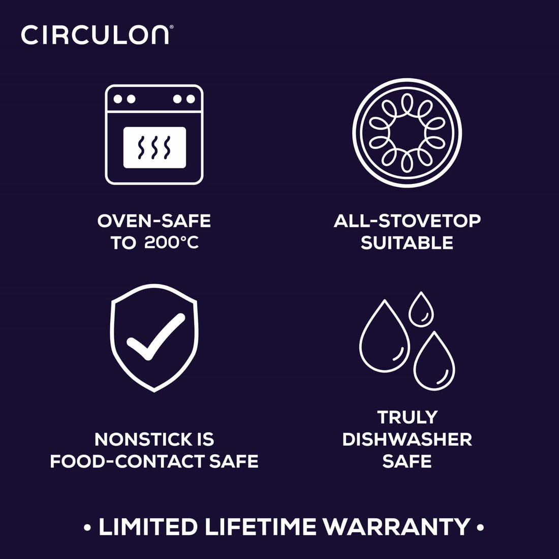 Circulon ScratchDefense A1 Nonstick Induction 3 Piece Cookware Set image 3