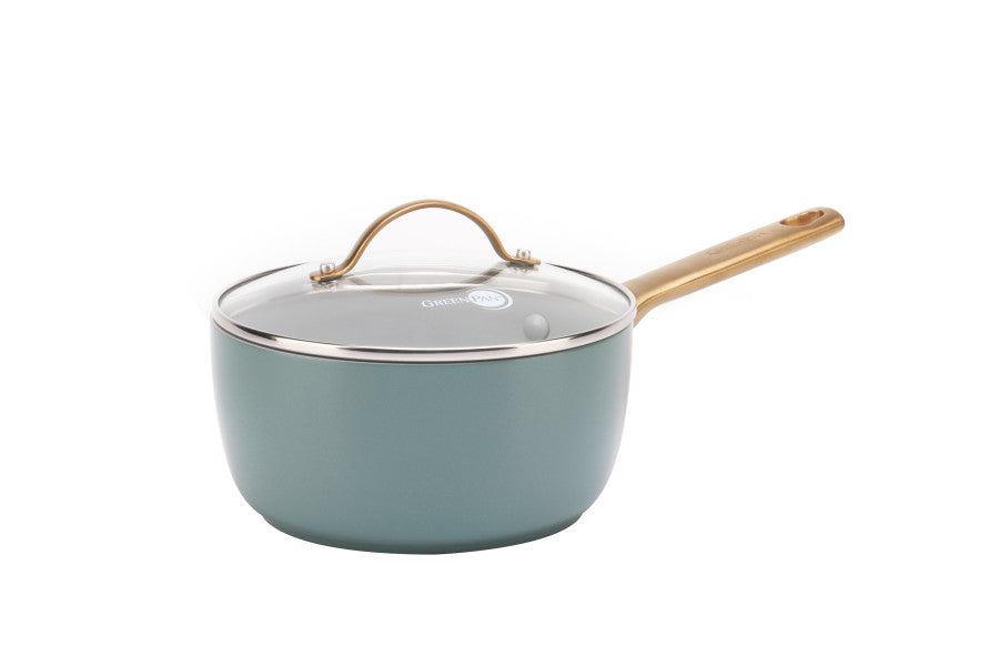 GreenPan Padova Smokey Blue Covered Saucepan 18cm / 2.01L image 0