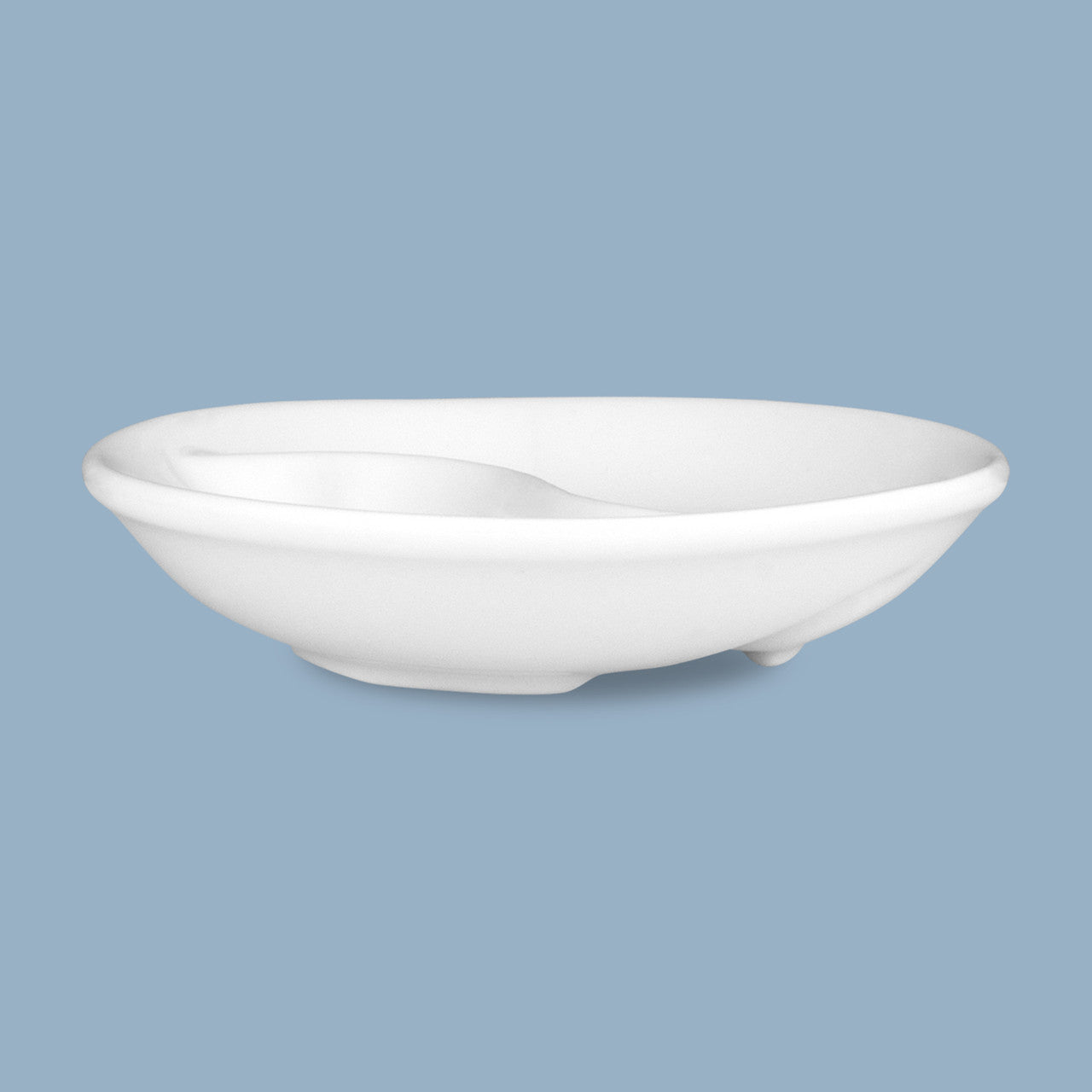 Wilkie Brothers Round Divided Sauce Dish, 10cm image 0