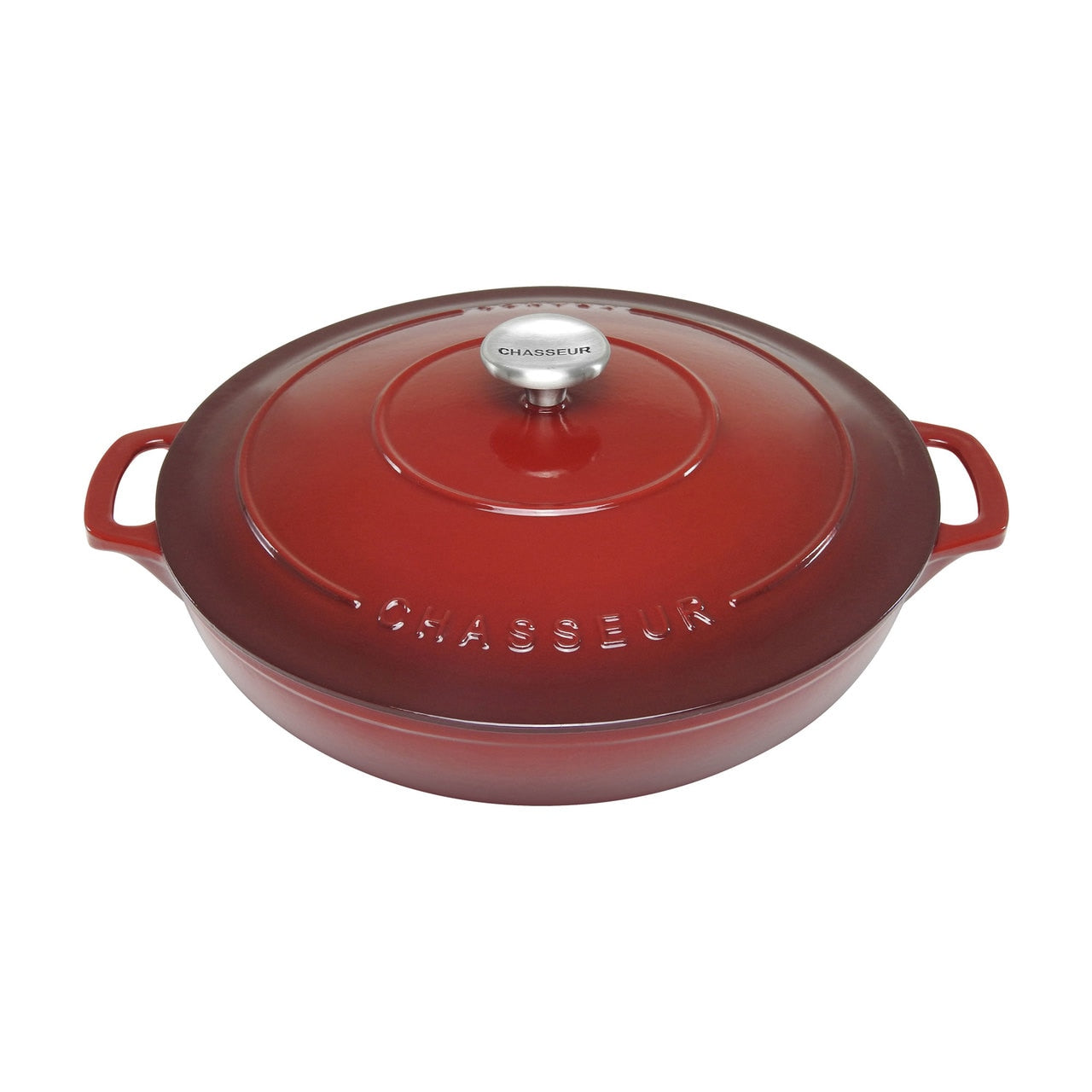Chasseur Round Casserole 30cm/2.5L Bordeaux image 0
