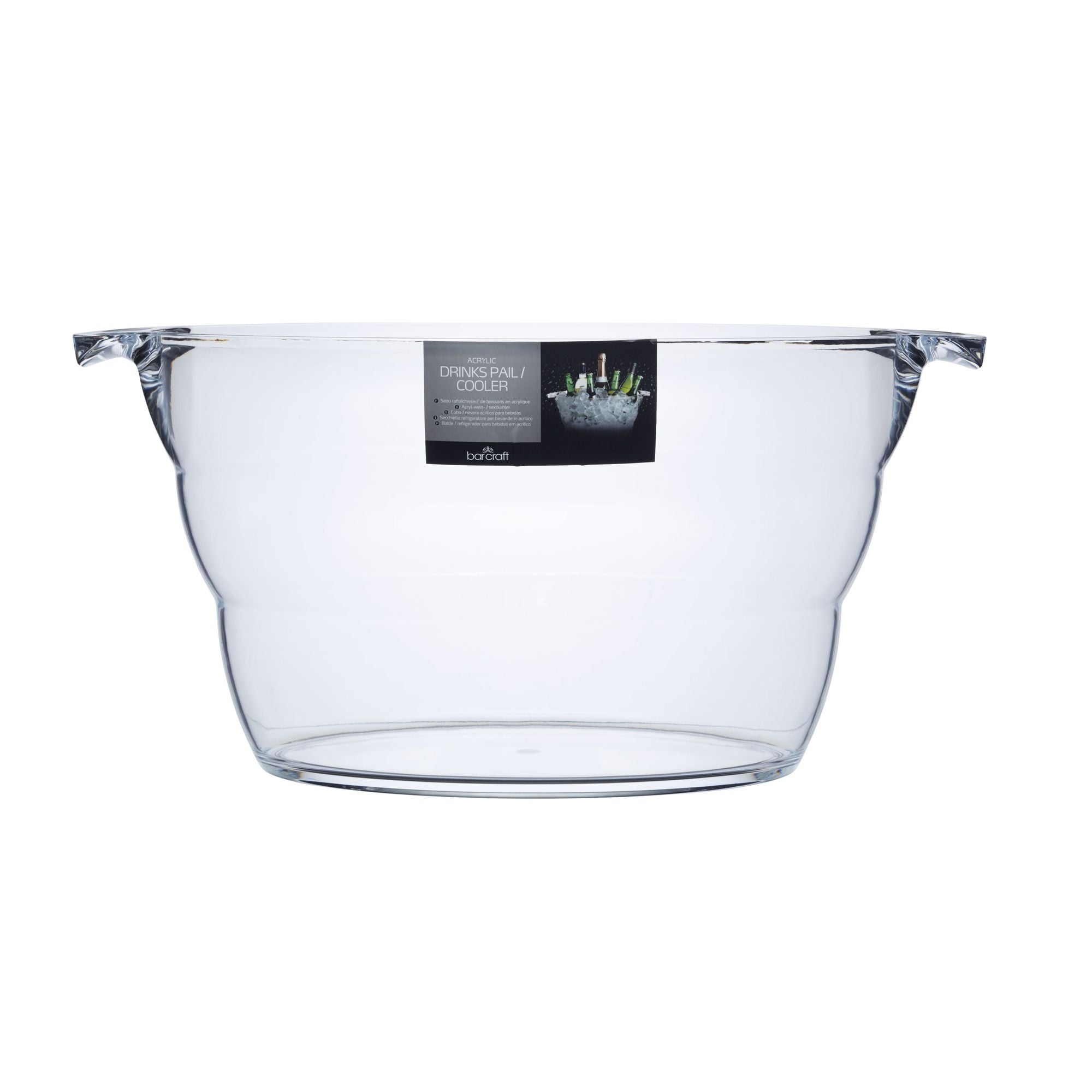 BarCraft Acrylic Large Oval Drinks Pail / Cooler image 2