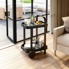 Umbra Bellwood Bar/Serving Cart - Black-Walnut image 3