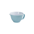 Avanti Melamine Sm Two-Tone Ribbed Bowl With Pouring Lip And Handle, 16Cm/1 Litre - Duck Egg Blue/White image 0