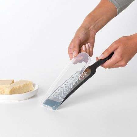 Brabantia Sliter Grater Plus Cover, Tasty+ - Dark Grey image 1
