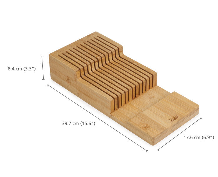 Drawerstore Bamboo 2-Tier Knife Organiser image 2