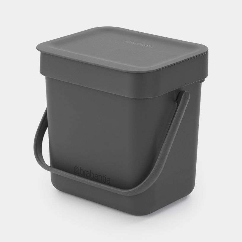 Brabantia Sort & Go Waste Bin 3 Litre - Grey image 0