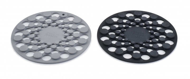 Joseph Joseph Spot-On Set of 2 Silicone Trivets (Round) - Grey image 0