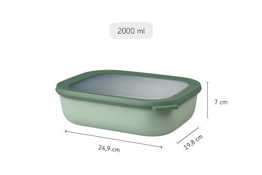 Cirqula Rectangle 2000ml Nordic Sage image 2