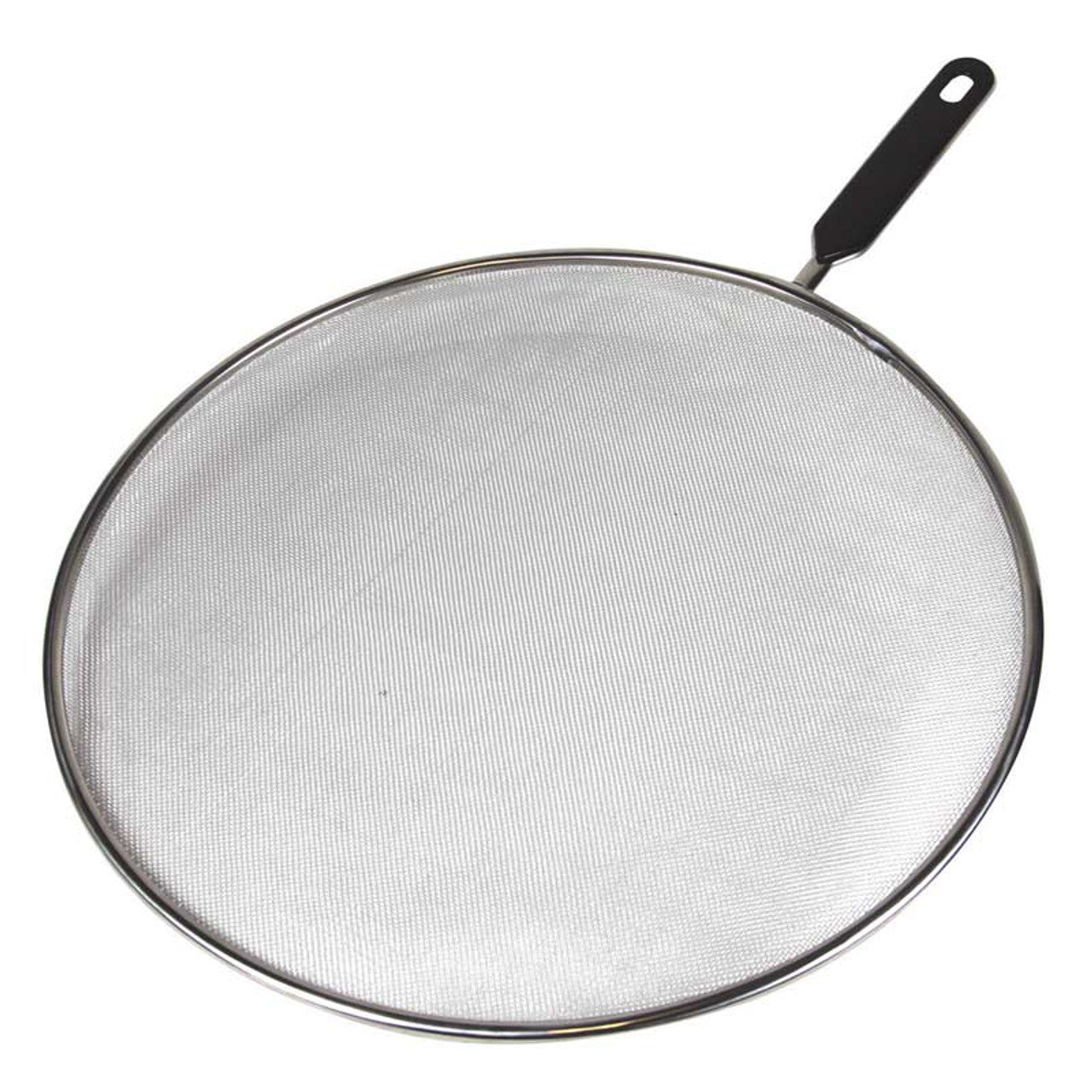 Avanti Splatter Screen - 33cm - Stainless Steel With Black Plastic Handle image 0