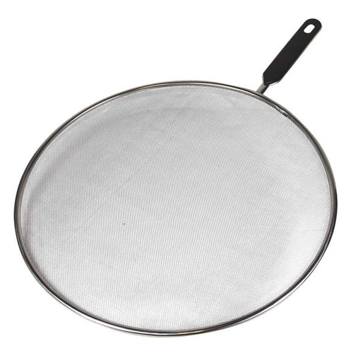 Avanti Splatter Screen - 33cm - Stainless Steel With Black Plastic Handle image 0
