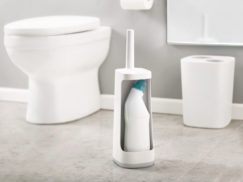 Joseph Joseph Flex Silicone Toilet Brush With Storage - White image 0