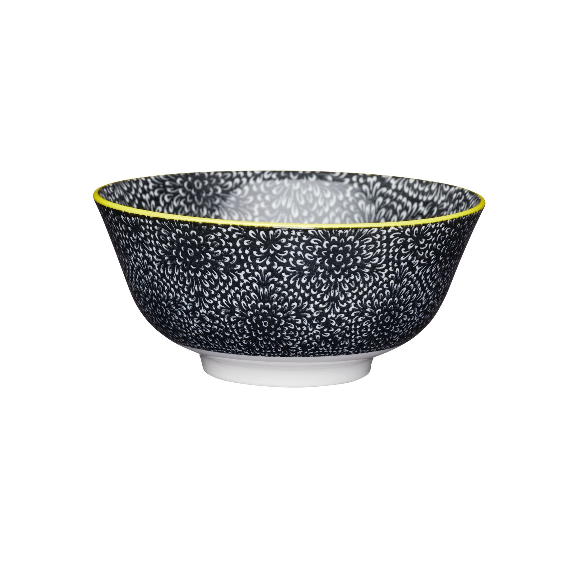 Mikasa Does it All Bowl 15.7cm - Black Floral image 0