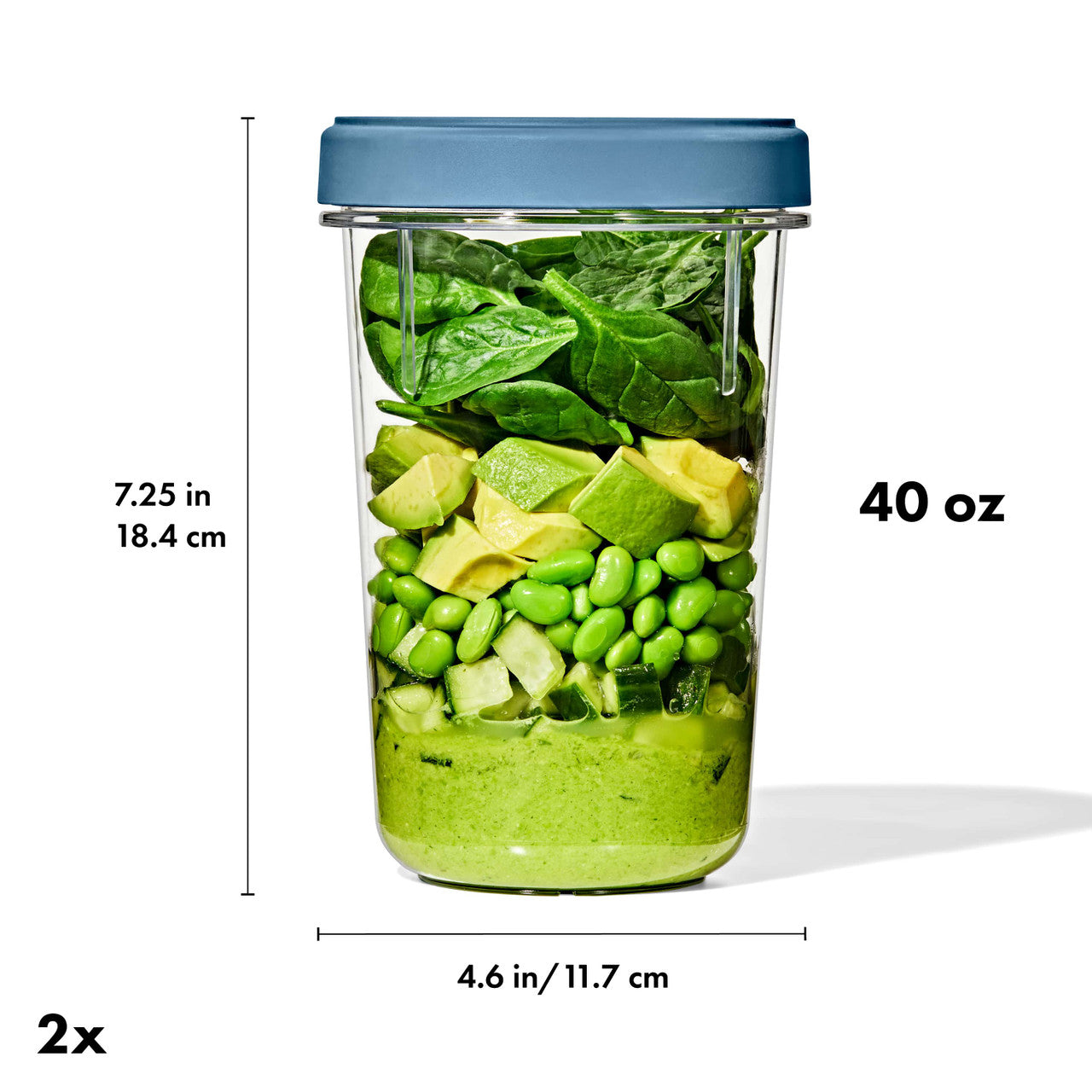 OXO Twist & Stack Container, 2 Pack / 1.2 L image 1