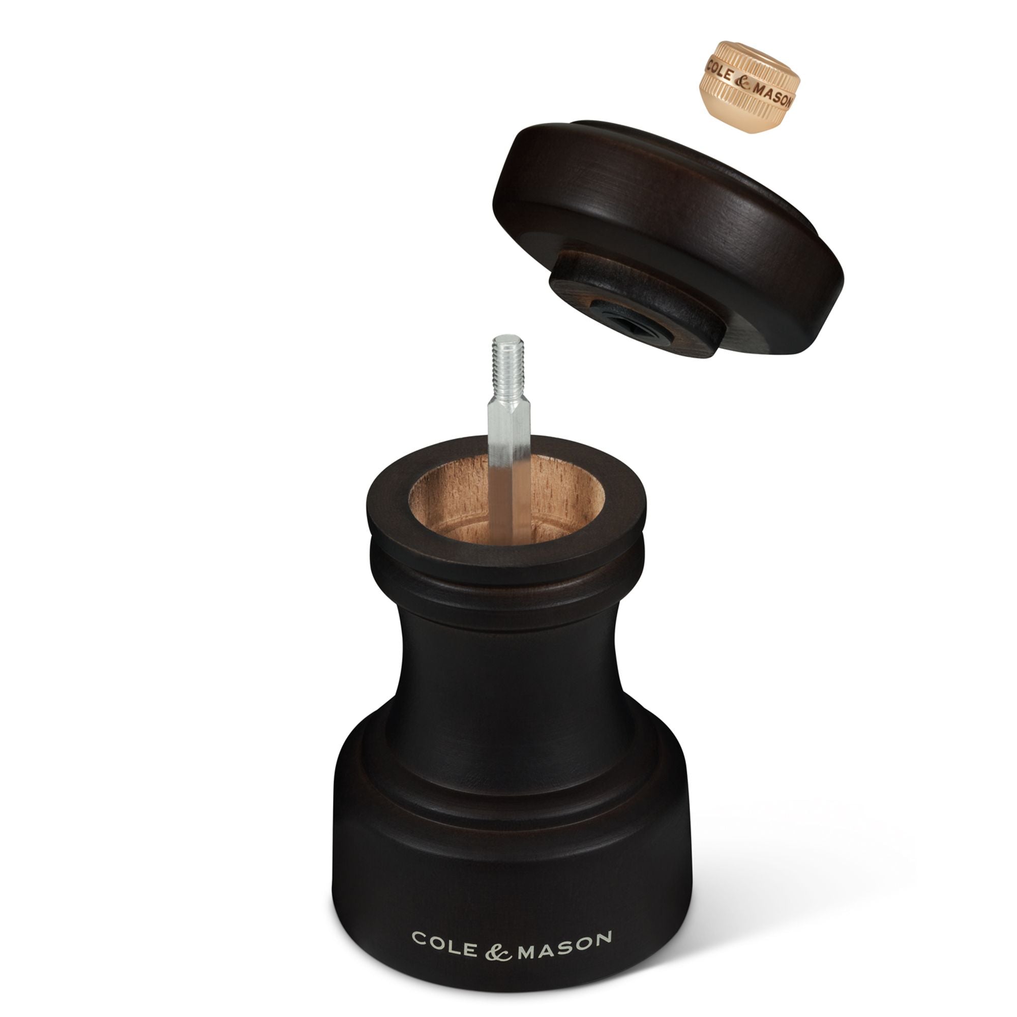 Cole & Mason Hoxton Chocolate Wood Pepper Mill 104mm image 1