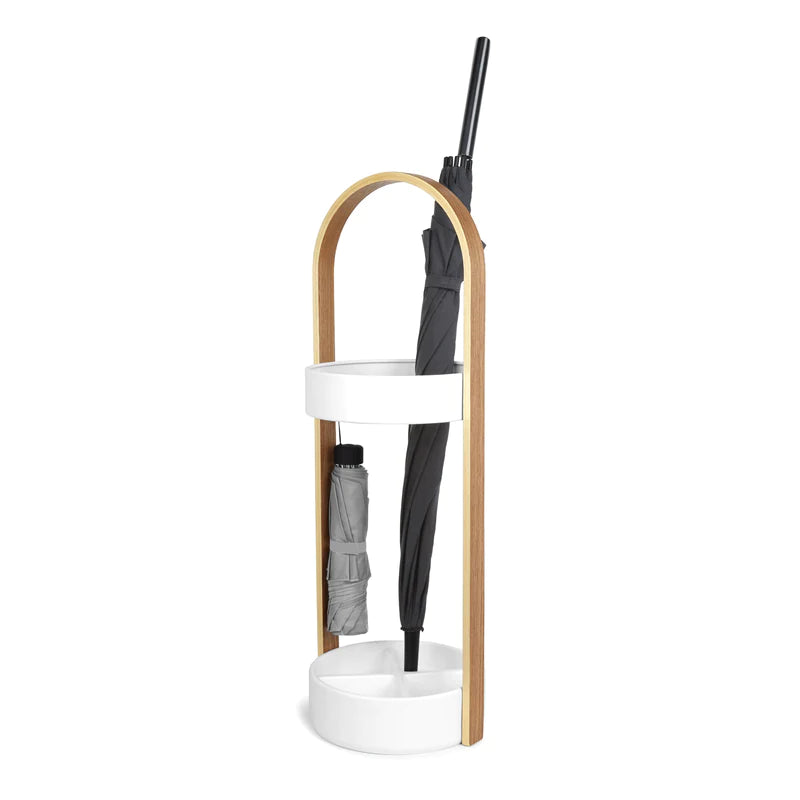Bellwood Umbrella Stand - White-Natural image 0
