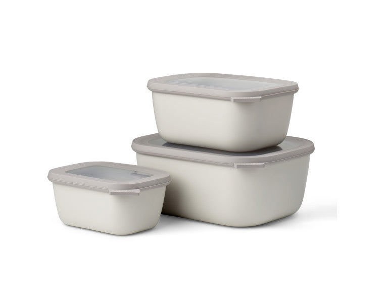 Cirqula Rectangle Large Set 3 Piece Nordic White image 0