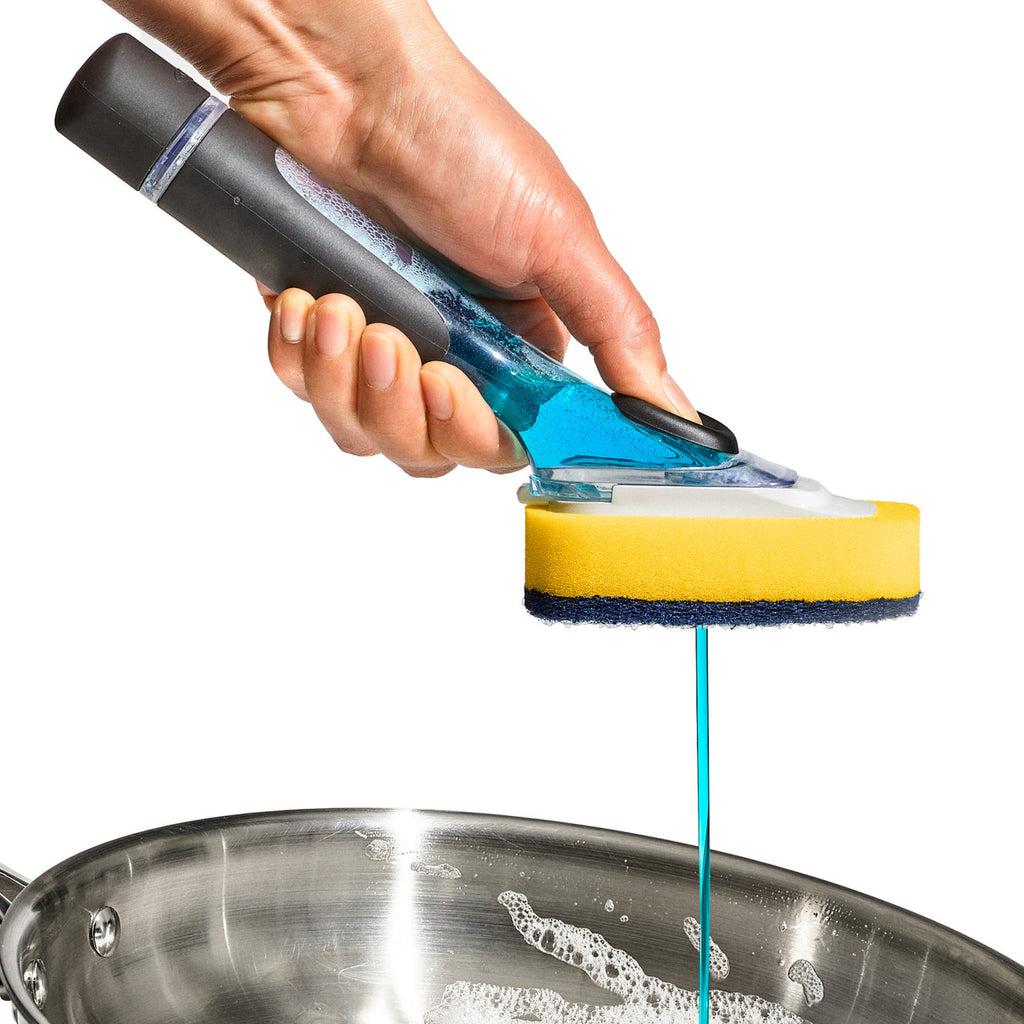 OXO Good Grips Soap Dispensing Dish Scrub image 4