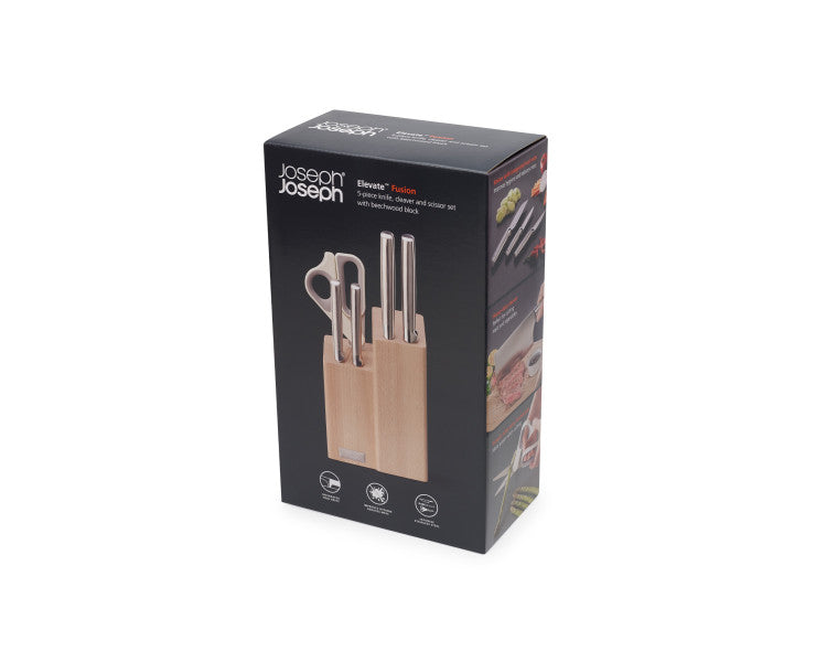 Elevate Fusion 5pc Knife & Scissor Block image 1