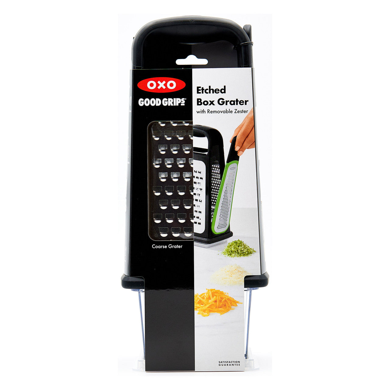Oxo Etched Box Grater with Removable Zester image 4