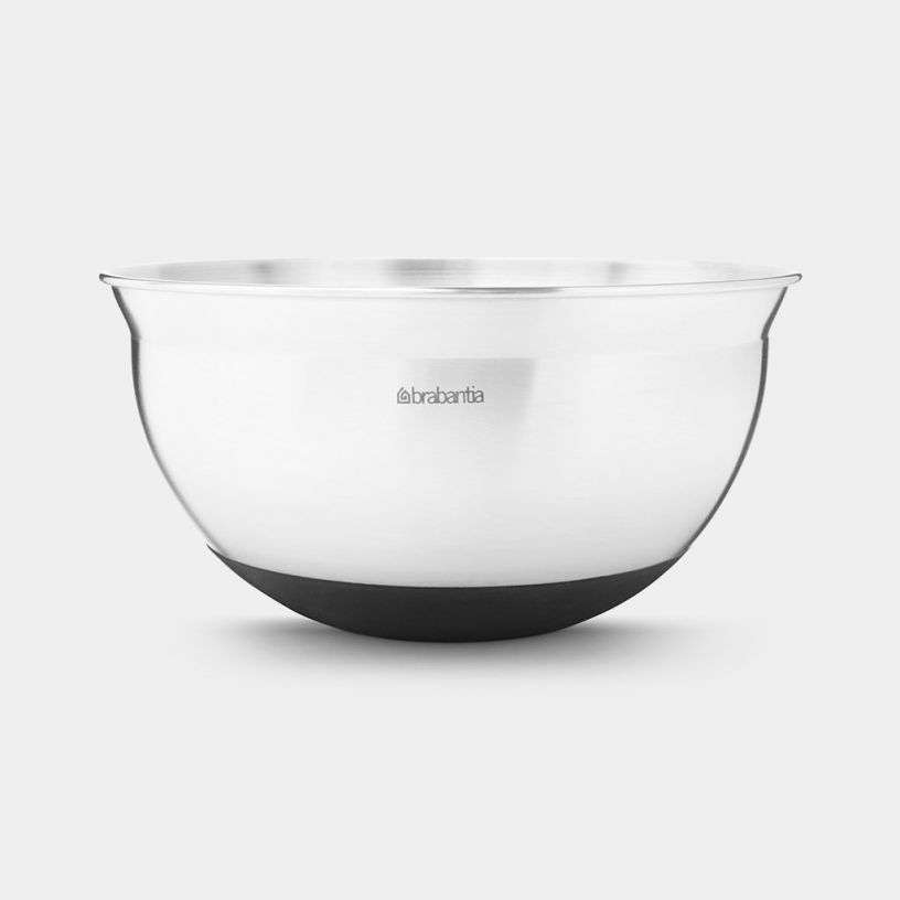 Brabantia Mixing Bowl 1.6 Litre - Matt Steel / Black image 0