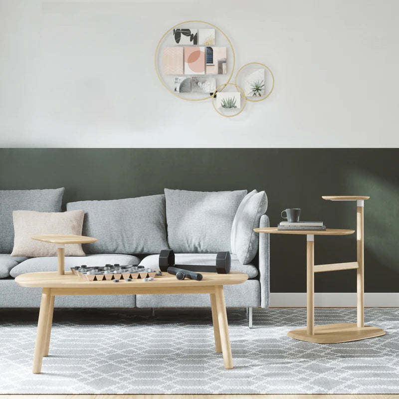 Umbra Swivo Wood Coffee Table - Natural image 2