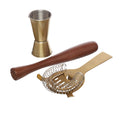 BarCraft Cocktail Set Brass 3pc Set image 0