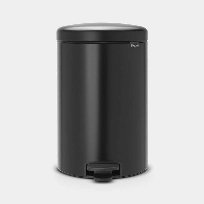 Brabantia Newicon Pedal Bin 20 Litre - Matt Black image 0