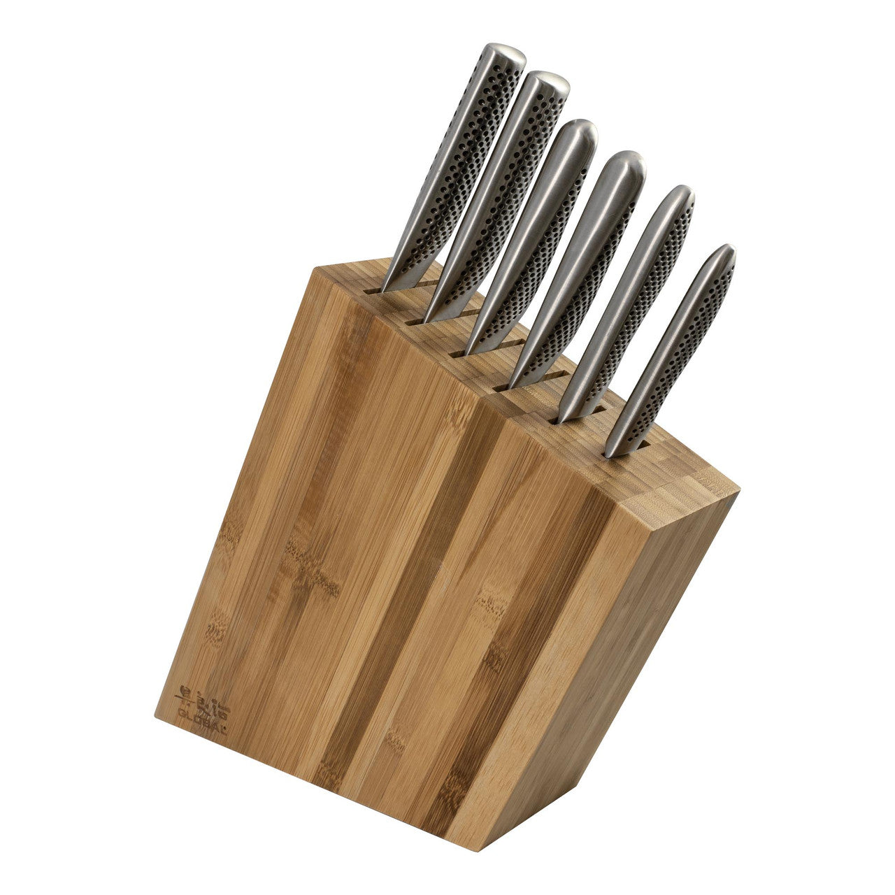 Global Kyoto 7 Piece Knife Block Set, Bamboo image 0
