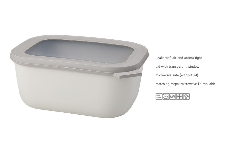 Cirqula Rectangle 1500ml Nordic White image 3
