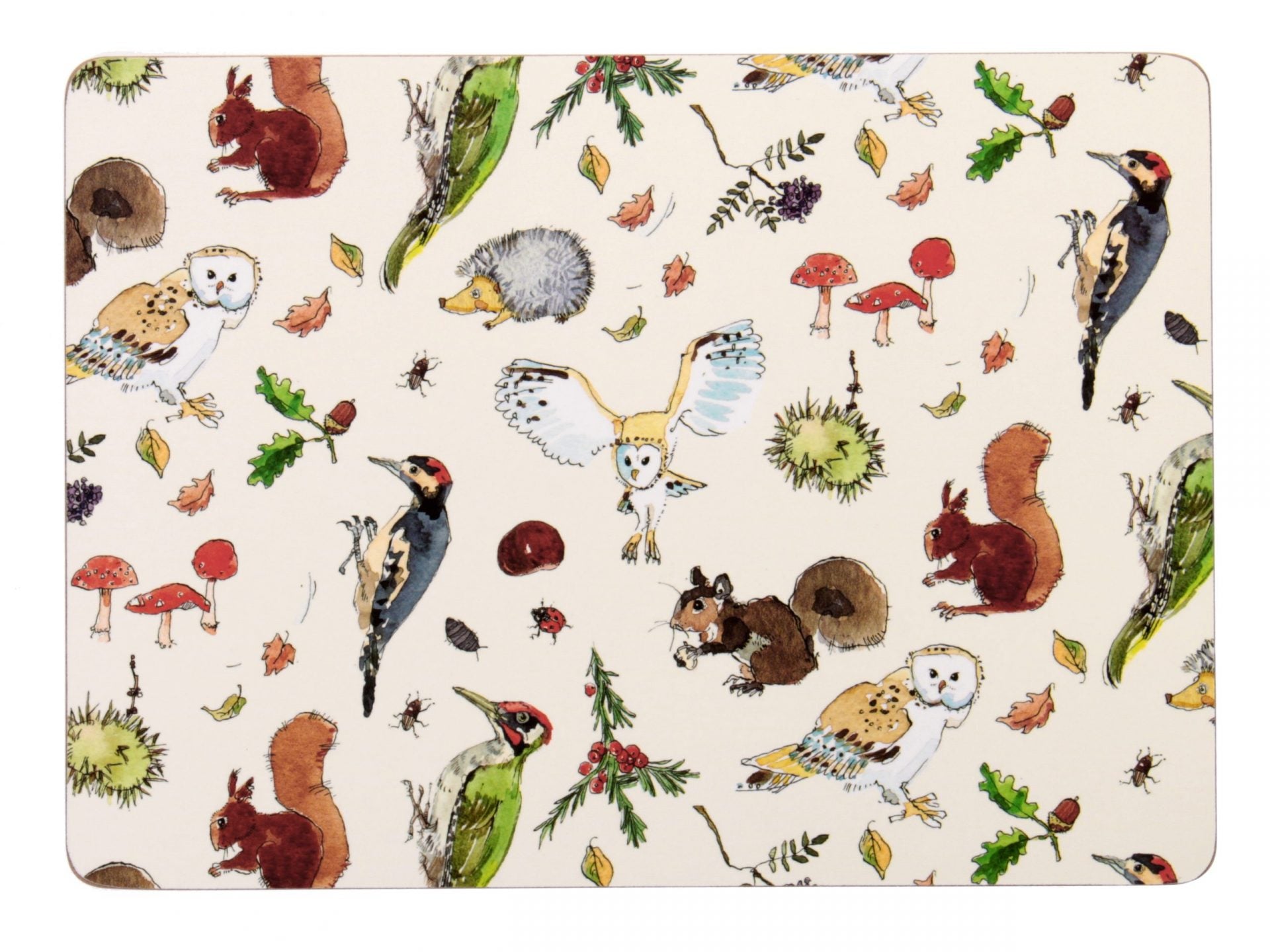 Ulster Weavers Placemat Pk4 Mf Woodland image 0